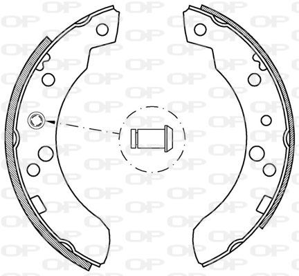 OPEN PARTS Комплект тормозных колодок BSA2049.00